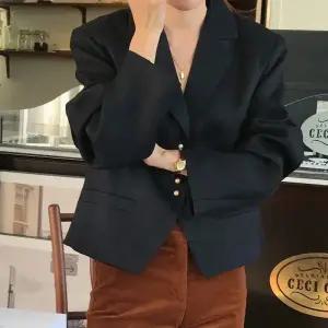 피로달 여성용 빈티지 가을 정장 자켓 쇼트 스몰 싱글 코트 상의 HO3