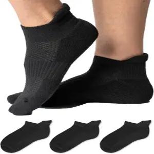 여성 및 남성용 비아삭스 발목 압박 양말 3팩 14mmHg 지지대로 순환 개선 추가 쿠션감 제공