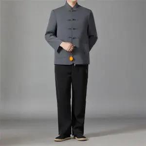 바지 남친 면 캐주얼 춘추 빈티지 투피스 재킷 아우터 루즈핏 정장 긴 MF3