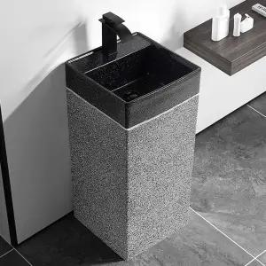 카페 탑볼 세면대 일체형 사각 탑볼세면대 개수대 화장실