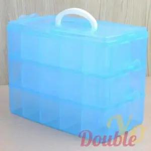 [생활] 소품수납함 부품통 휴대용 3단 멀티박스 대형