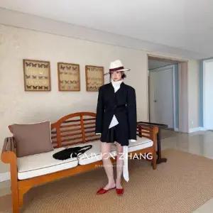 여사친 캐주얼 언밸런스 코트 상의 프렌치 정장 자켓 BE1