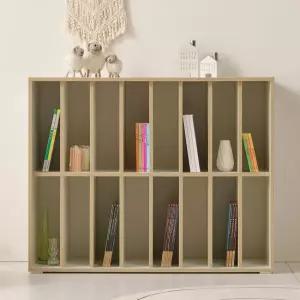 스코나 르메인 1000 2단 모듈 오픈 수납 책장 와이드 낮은 책장