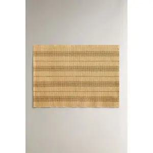 자라 ZARA 스트라이프 테이블매트 2개 세트 - 황토색1252354