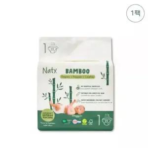 네띠 신생아 기저귀 아기 밤부 밴드형 1단계 22매 MNS