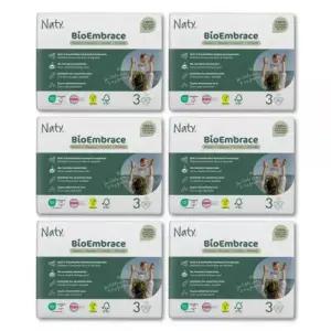 네띠 기저귀 밴드형 아기 부드러운 식물성 3단계 180매 MNS