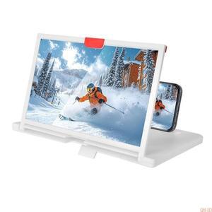 [호환품]Q84D 10in/12in 핸드폰 홀더 확대 스크린 브래킷 3D 돋보기 프로젝터 전화 앰프 스탠드