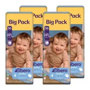 리베로 기저귀 밴드형 4단계 56매x 4팩