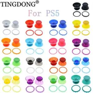 듀얼센스거치대 Dualsense 5 PS5 2 개 3D 아날로그 버섯 캡 썸 스틱 조이스틱 커버 링 수리 교체 부품