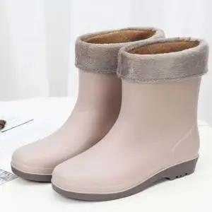 여자방한화 베이직 여성 기모 방한 장화 겨울 방한화 털장화 부츠
