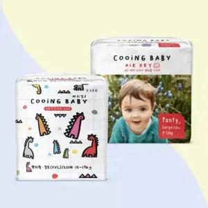 쿠잉 베러UP+에어드라이 기저귀 4팩+4팩 쿠잉 베스트셀러 라인