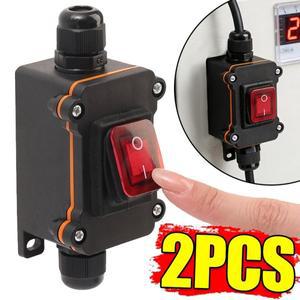 [호환품]방수 해양용 인라인 스위치 20A 고강도 코드 로커 토글 컨트롤 (야외 정원 파티오 고출력 기기 램