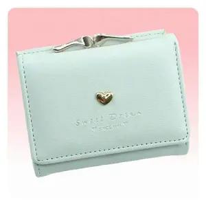 WL 여학생 반지갑 3단 초등학생 심플한 동전 10대 지갑