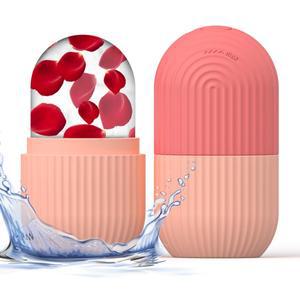 [호환품]미용 및 피부 관리용 실리콘 얼굴 얼음 큐브 몰드 1개 롤러