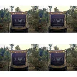 ( )차박 트렁크텐트 130x100x160cm 폴대형 카키 차량도킹텐트 차량용텐트_24921299