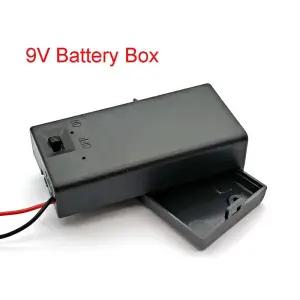 건전지케이스 배터리 홀더 보관함 와이어 리드 ONOFF 스위치 커버 케이스 9V 박스