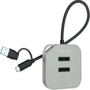 SEINIKay 듀얼 베이 NVMe 인클로저 - 90GBpm 클론 복제기 C to C-A 케이블 포함 오프라인 도구 없는 디자인