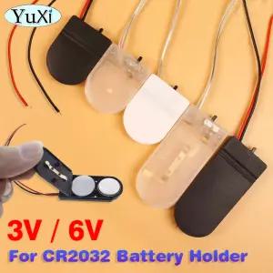 건전지케이스 배터리 홀더 보관함 CR2032 버튼 코인 셀 케이스 커버 5개 ON-OFF 스위치 리드 와이어 3V 6V