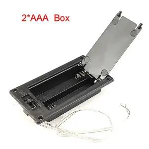 건전지케이스 배터리 홀더 보관함 AAA 케이스 ONOFF 스위치 커버 리드 상자 2개 슬롯 컨테이너
