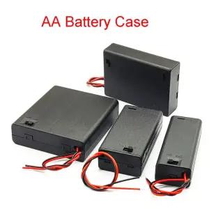 건전지케이스 배터리 홀더 보관함 1234 슬롯 AA 케이스 15V3V45V6V 상자 보관 케이스스위치