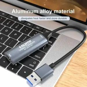 캡쳐보드 4K USB 30Type-C 비디오 캡처 카드 PS4 게임용 HDMI 호환 그래버 레코더 DVD 캠코더 카메라 녹화