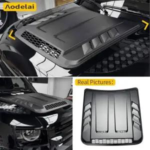 본넷덕트 랜드 로버 수비수 L663 90 110 130 2020-2025 차량용 보닛 갑옷 엔진 후드 패널 블랙 외관 ABS 소