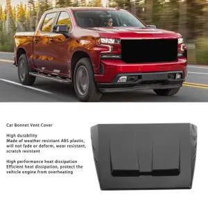 본넷덕트 차량용 공기 흡기 후드 스쿠프 벤트 보닛 커버 광택 블랙 외부