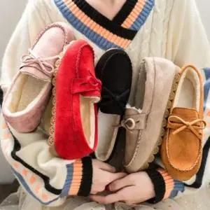 여자신발 털신발 털단화 캐주얼화 여성 모카신