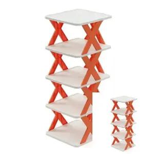 ( )조립식 신발정리대 5단 오렌지 작은신발장 신발수납