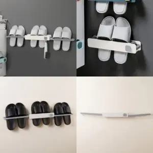 ( )부착형 폴딩 실내화 거치대 화이트+그레이 거실화거치대 신발정리