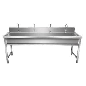 학교 체육관 대형 다연식 세면대 개수대 수도