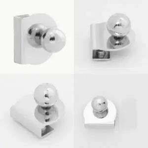 ( )무타공 클립형 유리손잡이 B타입 장식장손잡이 진열장손잡이 욕실