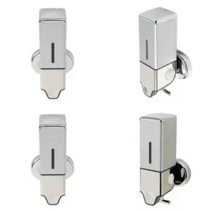 ( )벽걸이 물비누 디스펜서 1구 500ml 실버 호텔욕실용품 욕실세제통