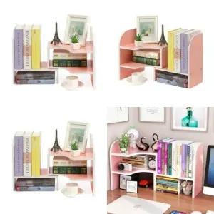 ( )코너 책상위 선반 핑크 문구정리함 원장실
