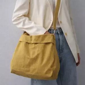 제이업 RJG170S5 나일론 크로스백 머스타드 보부상가방 숄더백