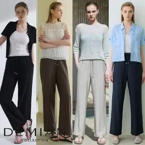 [데미안(DEMIAN)] 26SS 인견 블렌딩 시그니처 플로우 찰랑 팬츠 4종