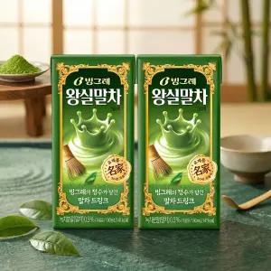 빙그레 왕실 말차 드링크 190ml 48팩