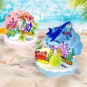 만들기 YBY028C7 바닷속 조개 LED 무드등