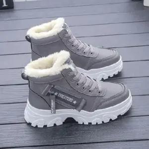 남성키높이운동화 여자 겨울 털운동화 하이탑 슈즈 방한 털슈즈 신발