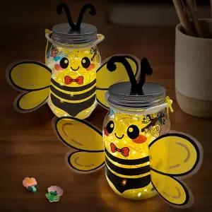 봄 PHA877C6 꿀벌 투명 보틀 LED 장식 조명 만들기(1인개별포장)
