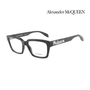 알렉산더 맥퀸 명품 안경테 AM0332O 001 스퀘어 뿔테 여자 남자 안경