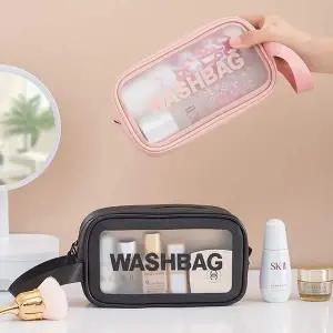 사각 WBB878F8 세면백 방수 파우치 물놀이 수영장 여행 가방 중