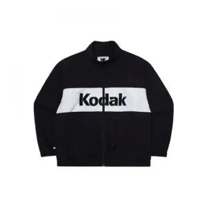 코닥 컬러블럭 우븐 빅로고 안감 자켓 BLACK 367874