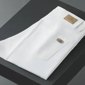 흰색 화이드 청바지 데님 진 바지 고급 3중 보증 가을 두꺼운 화이트 텐셀 소재 스트레이트 레그 슬림핏 홍