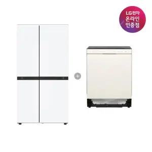 LG 디오스 AI 오브제컬렉션 냉장고 (양문형) + LG 디오스 식기세척기 (S836MQQ012 + DUE5BGL1E)