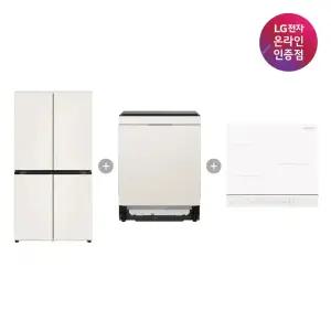 LG 디오스 냉장고 + LG 디오스 식기세척기 + LG 디오스 인덕션 (T875MEE111 + DUE6BGL1E + BEI3QKHLOE)