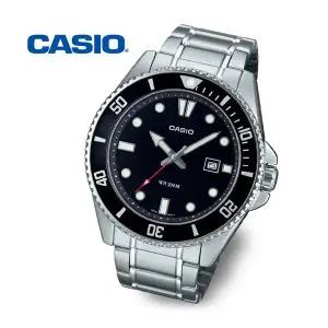 [정품] 카시오 흑새치 블랙 다이버 야광 메탈시계 MDV107D1A1 3166281