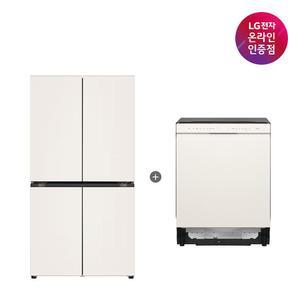 LG 디오스 오브제컬렉션 매직스페이스 냉장고 + LG 디오스 식기세척기 (T875MEE111 + DUE5BGL1E)