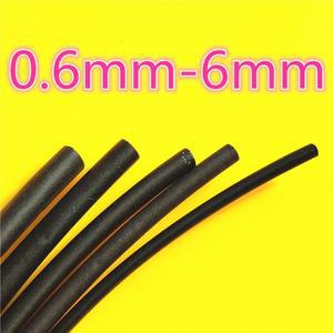 135meter 2:1 검정색 0.6mm 1mm 2mm 3mm 4mm 6 열 수축 튜브 와이어