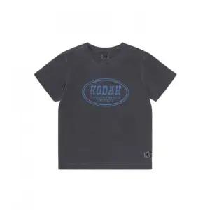 코닥 씨너리 그래픽 피그먼트다잉 반팔티셔츠 우먼 BLACK 367435